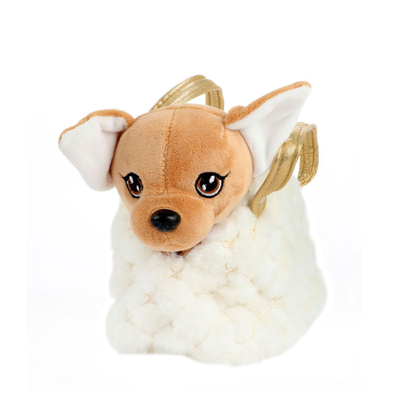 Pluchen Chihuahua Hond in Blingbling Handtas Assorti - ToyRunner
