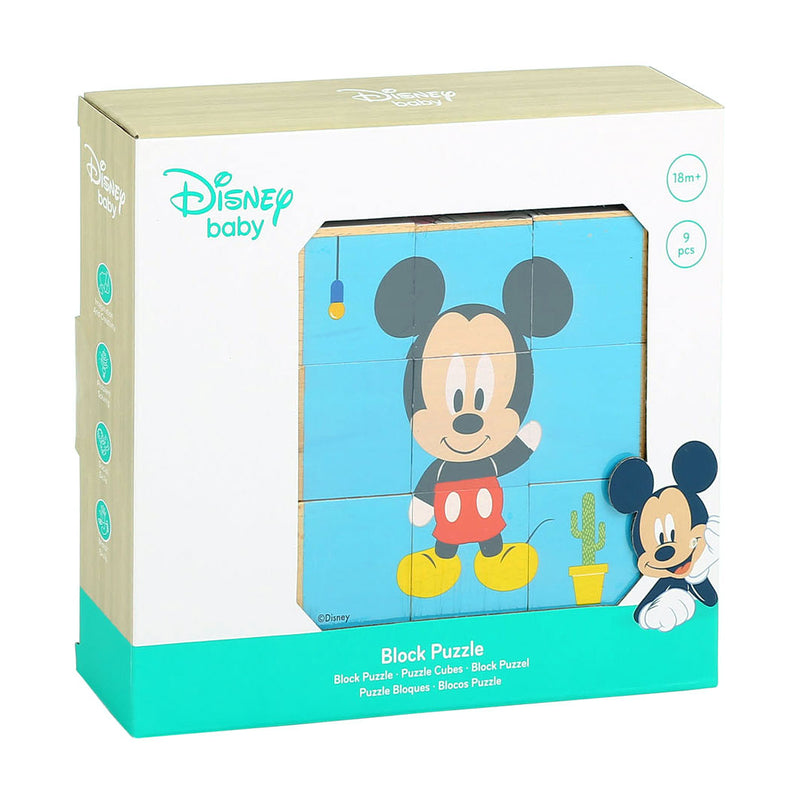 Disney Mickey Mouse Blokkenpuzzel Hout, 9dlg. - ToyRunner