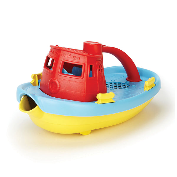 Green Toys Sleepboot - Rood/Blauw - ToyRunner