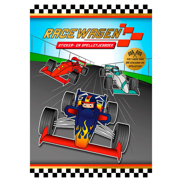 Sticker- en Spelletjesboek Racewagen - ToyRunner