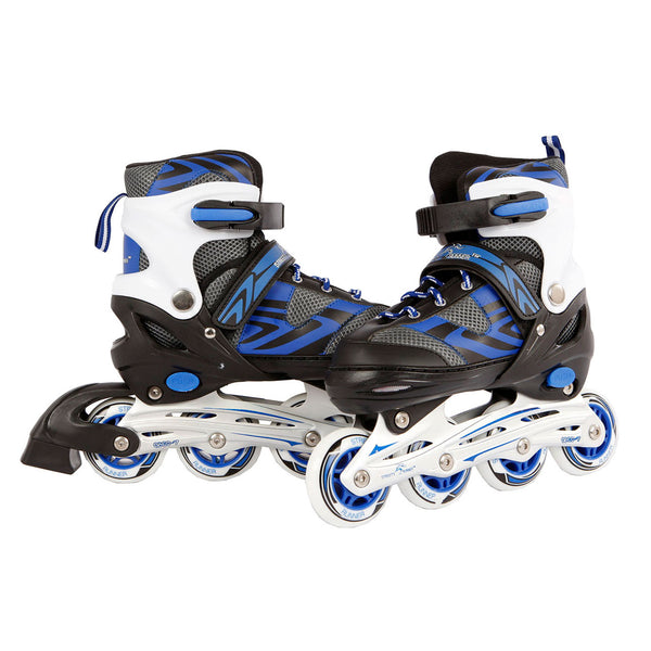 Inline skates blauw/zwart abec7 alu frame verstelbaar 39-42 - ToyRunner