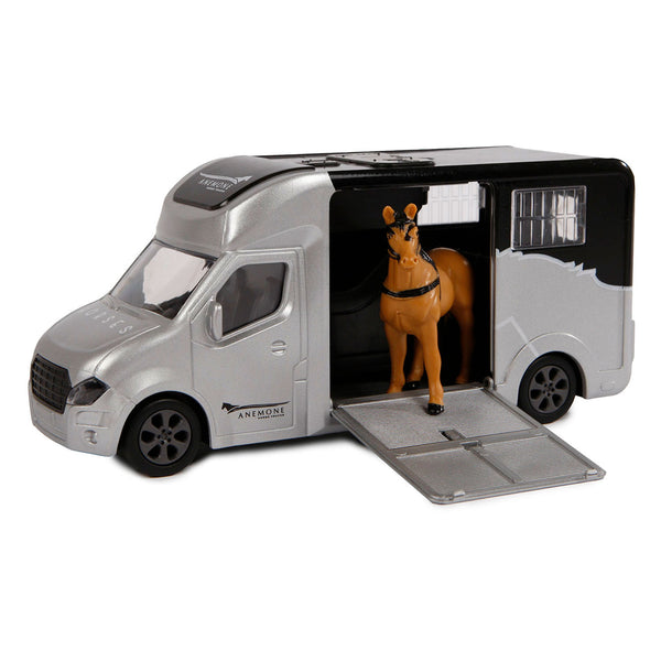 Auto Kids Globe Anemone paardentruck + licht/geluid - 20 cm - Speelgoedauto Kids Globe - ToyRunner
