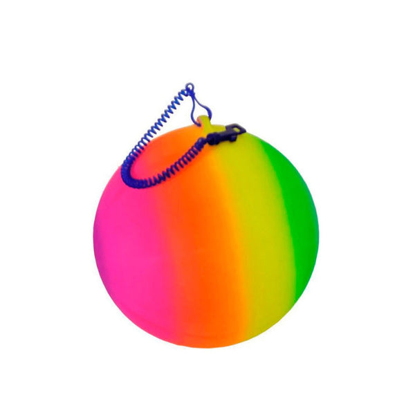 Regenboog Bal aan Koord, 21cm - ToyRunner