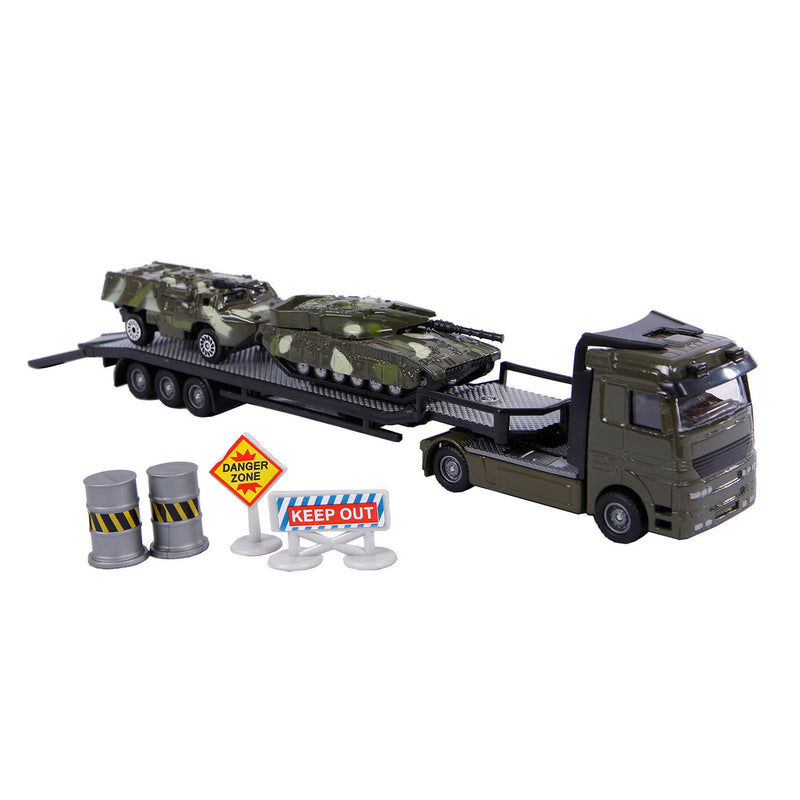 militair transport diecast 24 cm 7-delig - ToyRunner