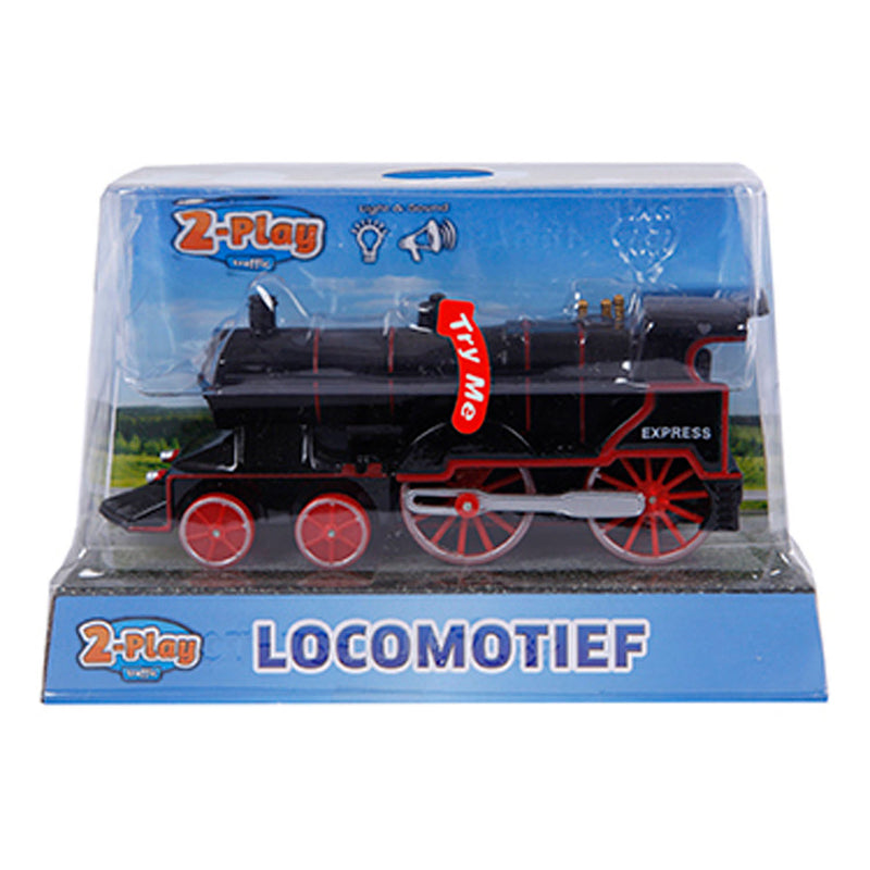 2-Play Die-cast Locomotief met Licht en Geluid, 14cm - ToyRunner