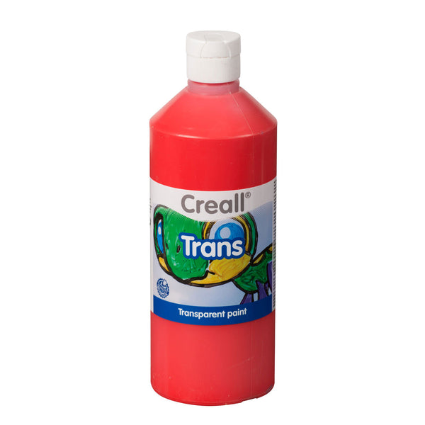 Creall Transparante Verf Rood, 500ml - ToyRunner