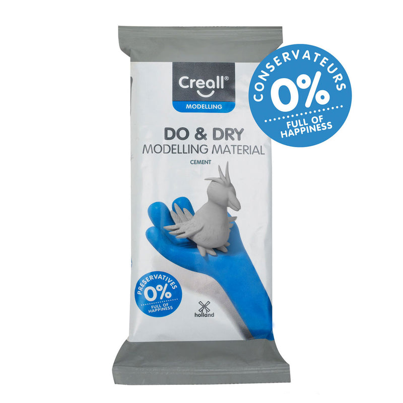 Creall Do&Dry Boetseerklei Conserveringsvrij Cement, 500gr. - ToyRunner