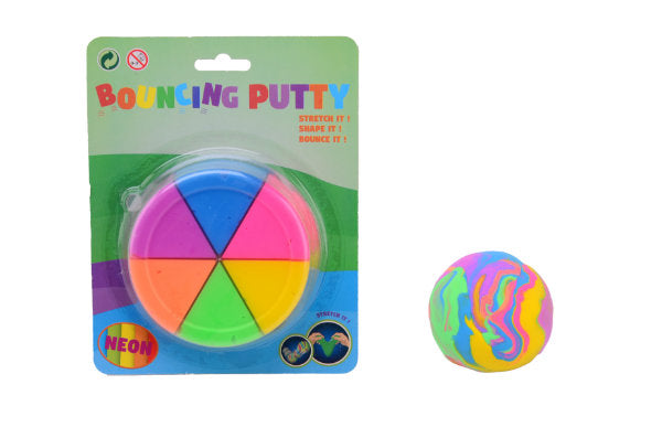 Bouncing Putty 6 Neon-kleuren - ToyRunner