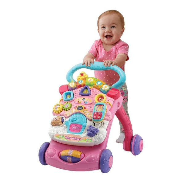 Baby walker roze Vtech 9+ mnd Loopauto Vtech Baby - ToyRunner
