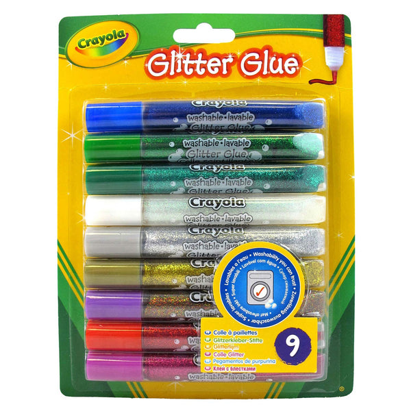 Glitterlijm Crayola - 9 stuks - Knutselset Papier Crayola - ToyRunner