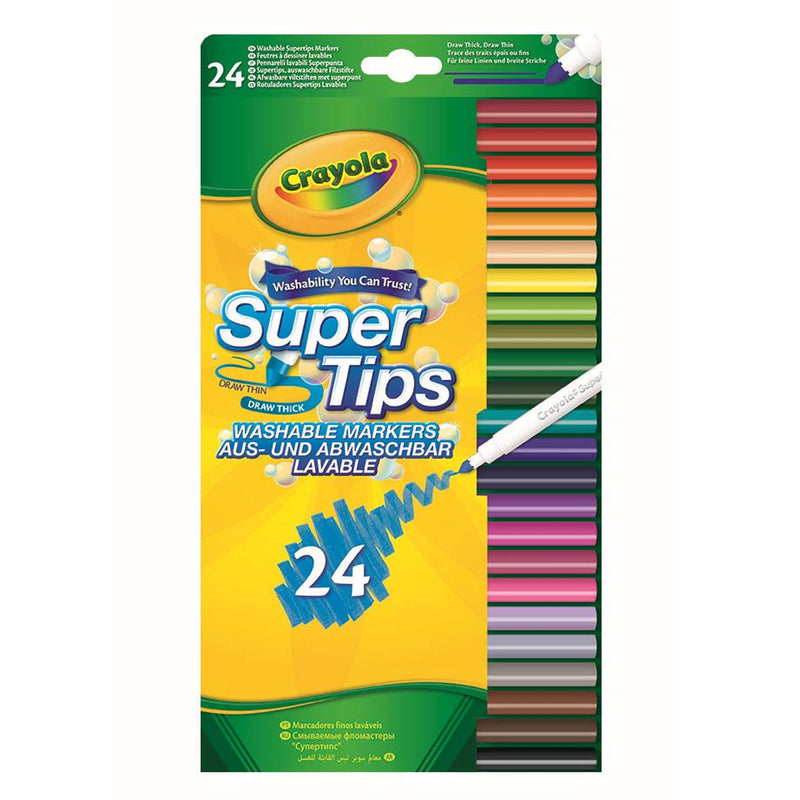 Crayola Viltstiften met Superpunt, 24st. - ToyRunner
