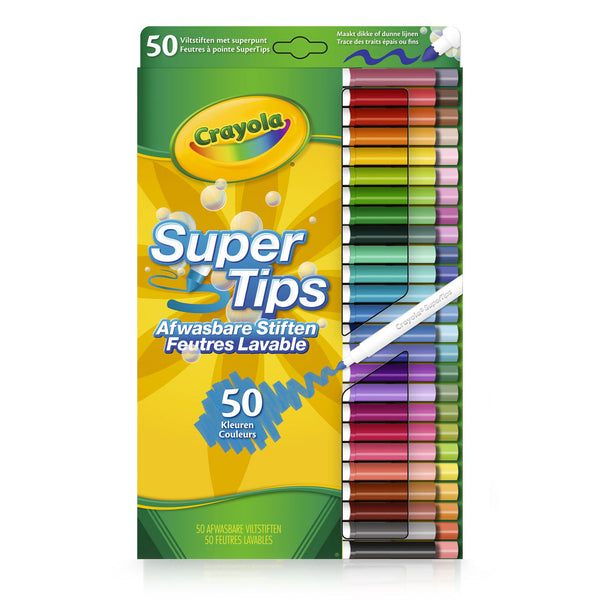 Crayola Viltstiften met Superpunt, 50st. - ToyRunner