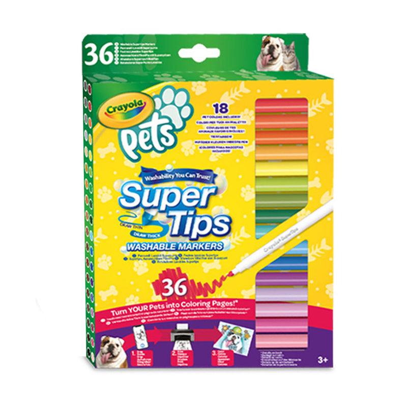 Crayola Pets Viltstiften met Superpunt, 36st. - ToyRunner