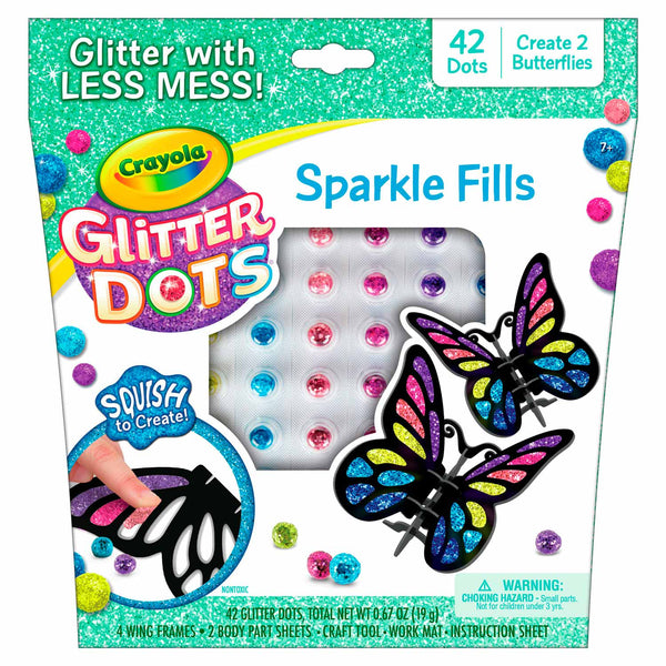 Crayola Glitter Dots Mozaieken Vlinders - ToyRunner