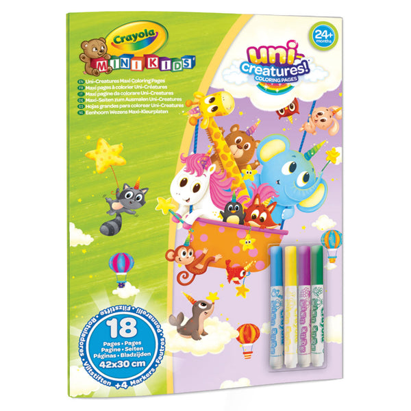 Crayola Mini Kids - Kleurplaten A3 incl. 4 stiften - ToyRunner