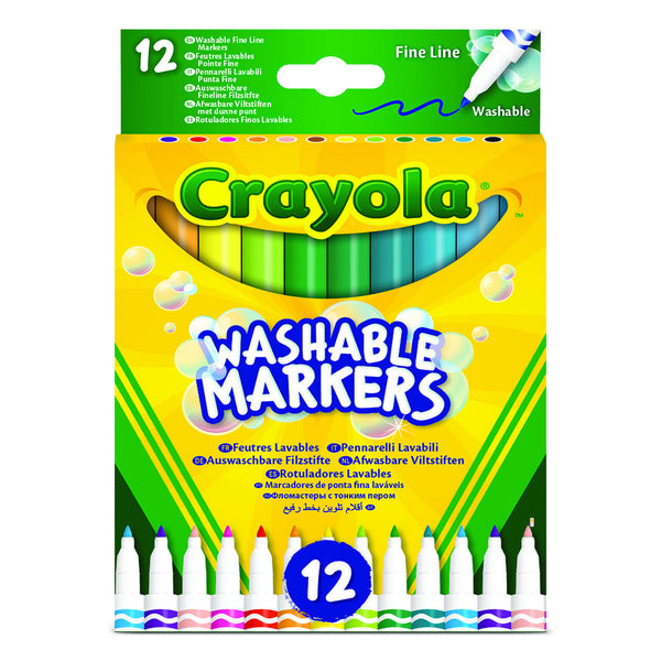 Crayola Viltstiften met dunne punt, 12st. - ToyRunner