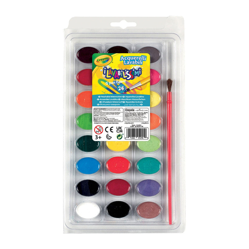 Waterverf uitwasbaar Crayola: 24 stuks (53-0524) - ToyRunner