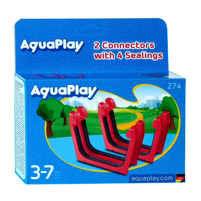 AquaPlay 274 - Verbindingsstuk + Rubberen Afsluitingen, 2st. - ToyRunner
