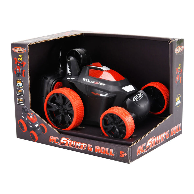 Gear2Play RC Stunt & Roll Bestuurbare Auto Rood - ToyRunner