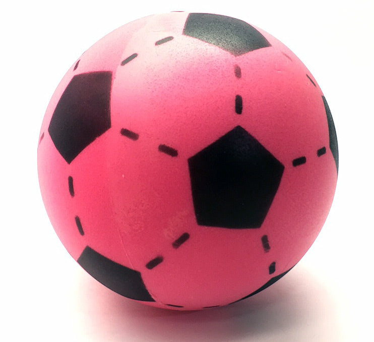 Foam voetbal roze 20 cm. - ToyRunner