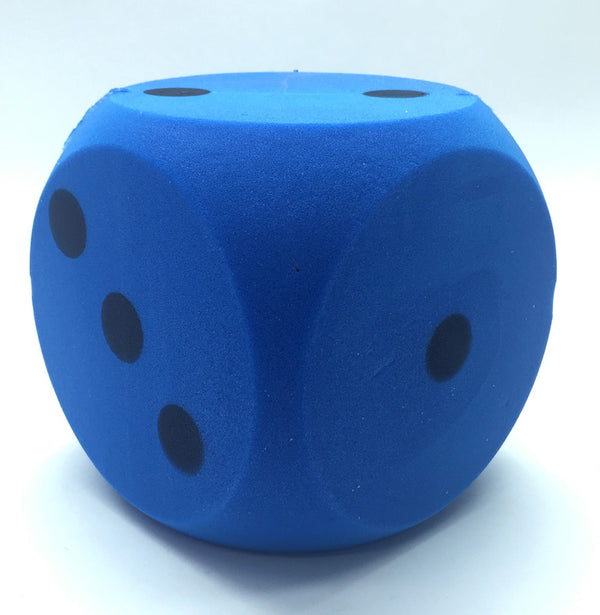 Foam dobbelsteen blauw 16cm - ToyRunner