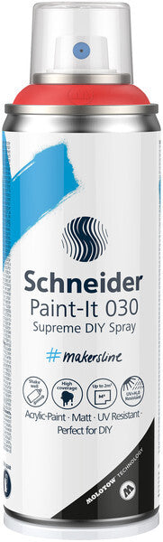 Schneider S-ML03050124 Supreme DIY Spray Paint-it 030 Rood 200ml