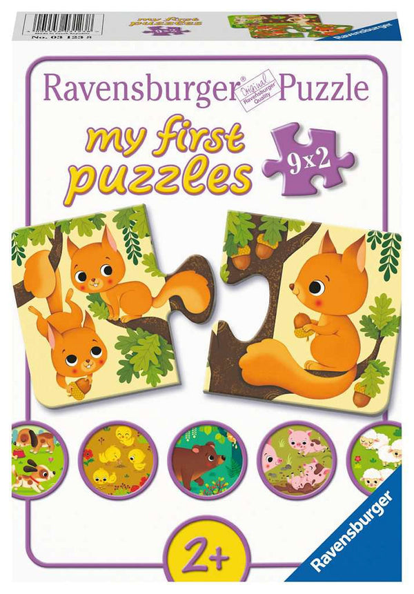 My first puzzles (9x2 st.) Dieren en hun kinderen - ToyRunner