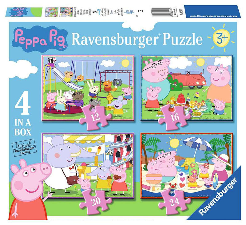 4 puzzels Peppa Pig 12/16/20/24p - ToyRunner