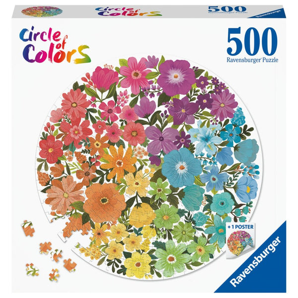 Circle of Colors Puzzels - Flowers, 500st. - ToyRunner