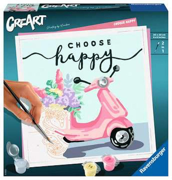 Creart Vierkant - Choose happy