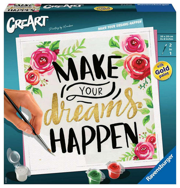 Creart Vierkant - Make your dreams happen