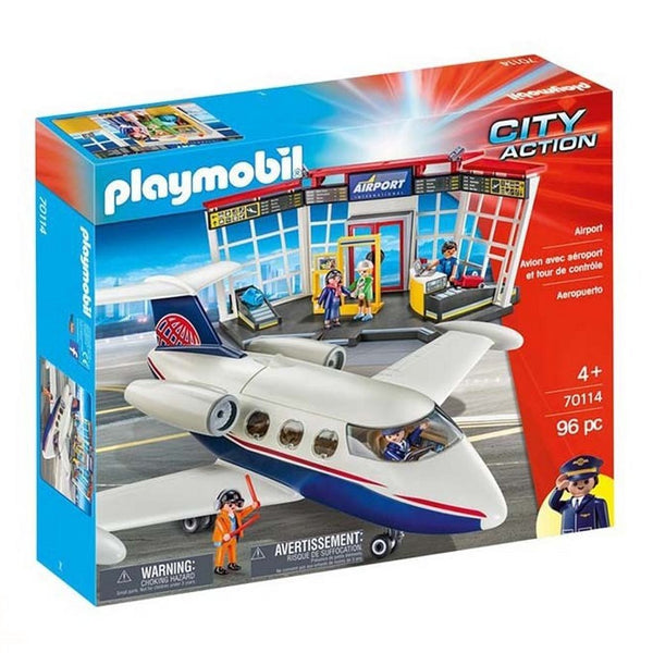 Playmobil 70114 City Action Vliegveld met Vliegtuig - ToyRunner