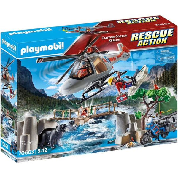 Playmobil 70663 Rescue Action Canyon Copter Rescue - ToyRunner