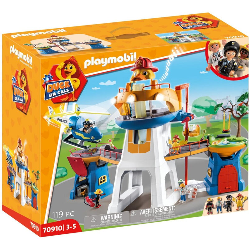 Playmobil 70910 Duck On Call Hoofdkwartier + Licht en Geluid - ToyRunner