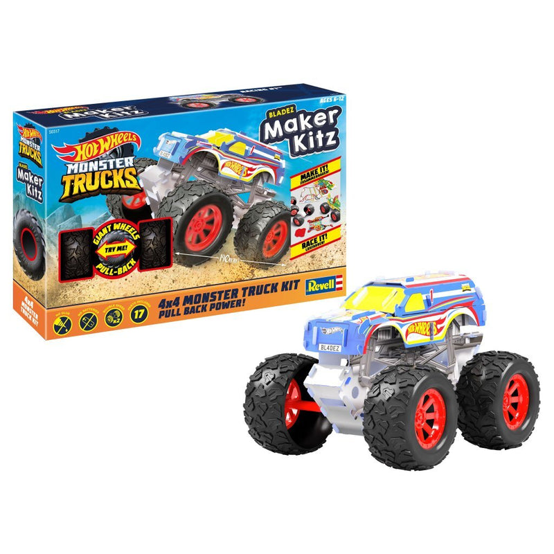 Revell Hotwheels Maker Kitz Monster Trucks Racing - ToyRunner