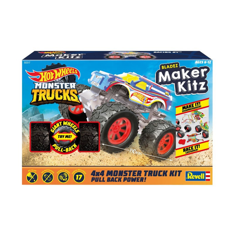 Revell Hotwheels Maker Kitz Monster Trucks Racing - ToyRunner