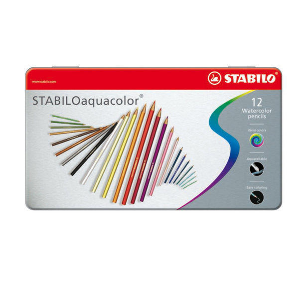 STABILO Aquacolor Metalen Doos, 12st. - ToyRunner