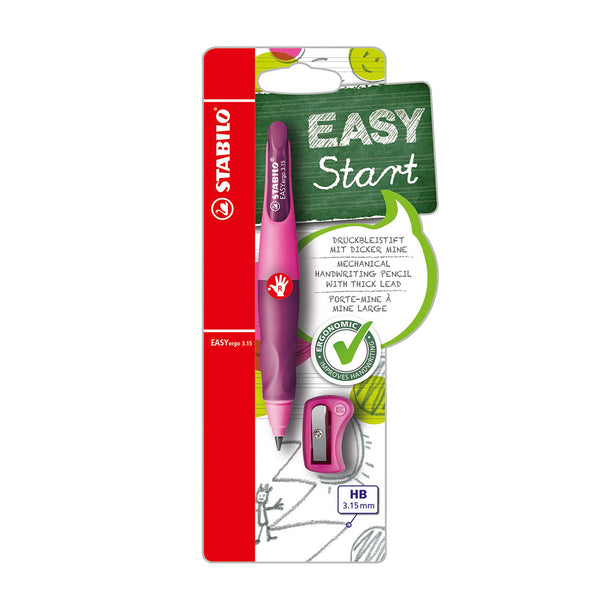 Vulpotlood Stabilo Easy ergo rechts - roze - Schrijfpen Stabilo - ToyRunner
