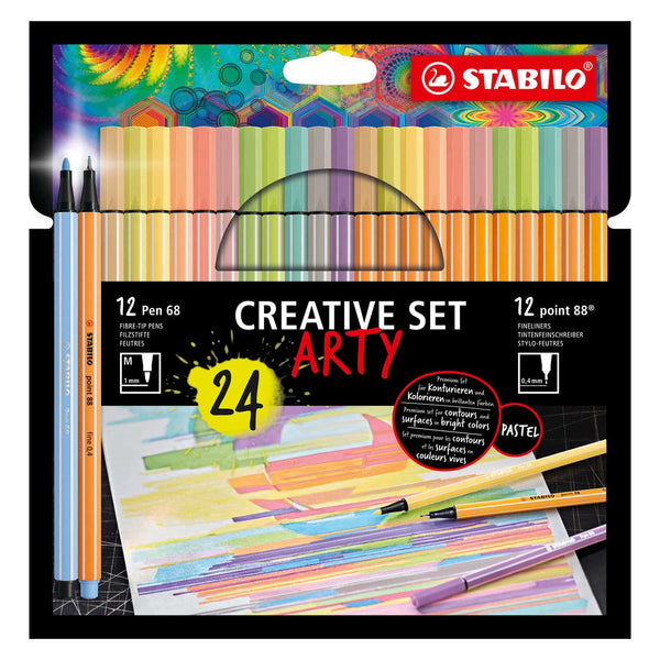 STABILO Creative Set ARTY Etui 68/88, 24st. - ToyRunner