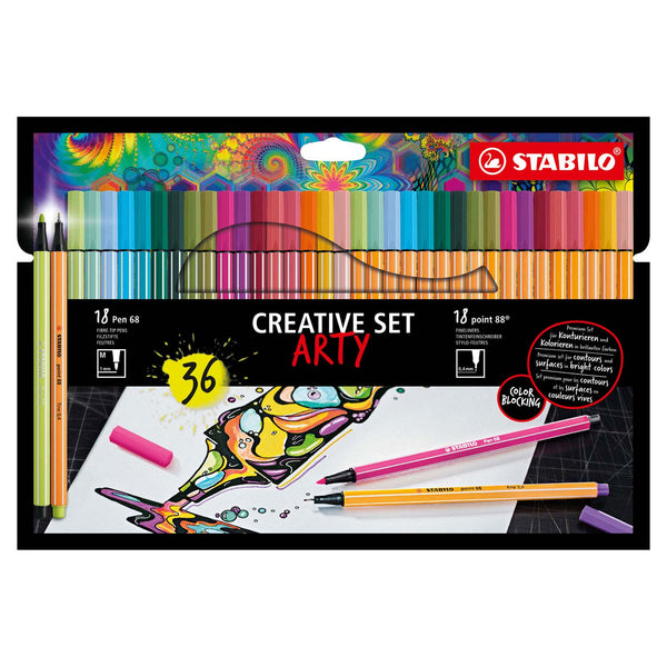 STABILO Creative Set ARTY Etui 68/88, 36st. - ToyRunner