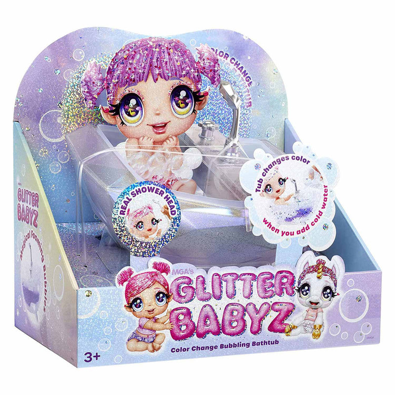 Glitter Babyz Color Change Bubbling Mini Bad - ToyRunner