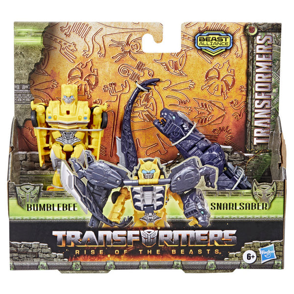 Transformers Rise of the Beasts Beast Combiner Actiefiguren - Bumblebee & Snarlsaber