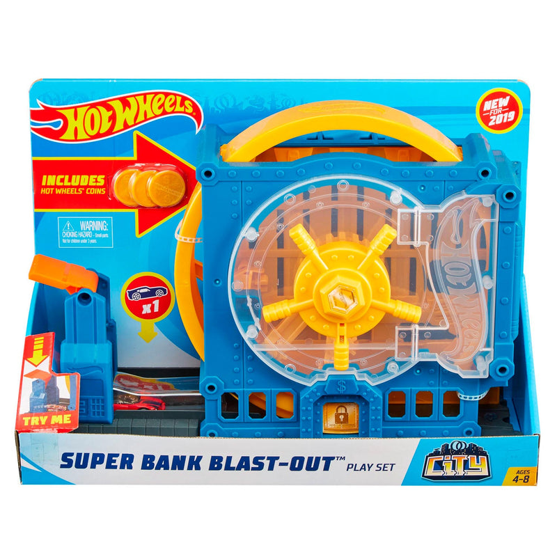 Hot Wheels City - Super Bank Blast-Out Speelset - ToyRunner