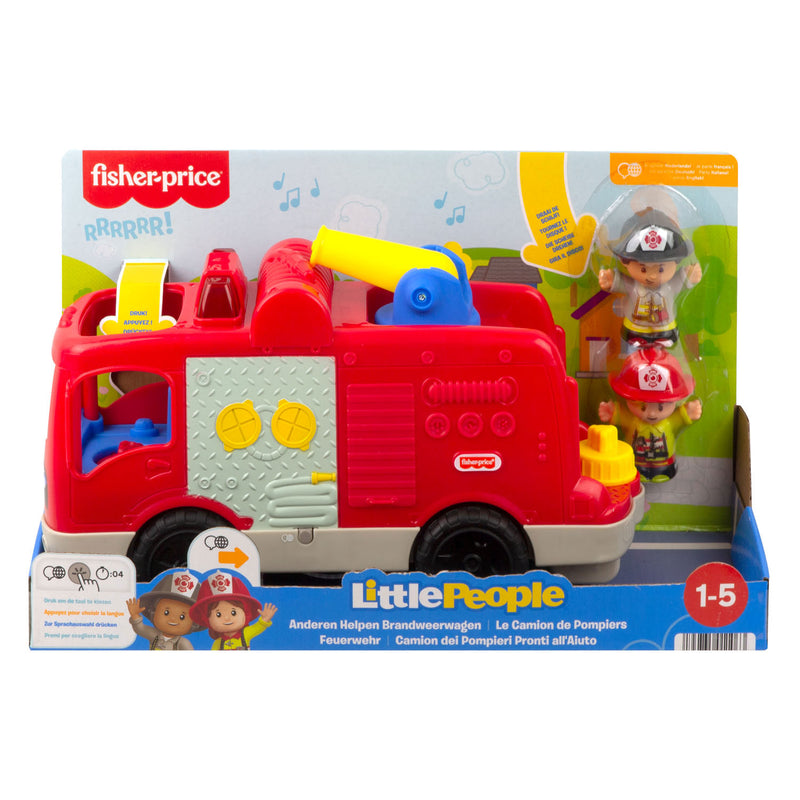bouwset brandweerwagen Little People rood 3-delig - ToyRunner