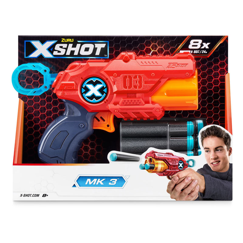 ZURU X-Shot MK 3 met 8 Darts