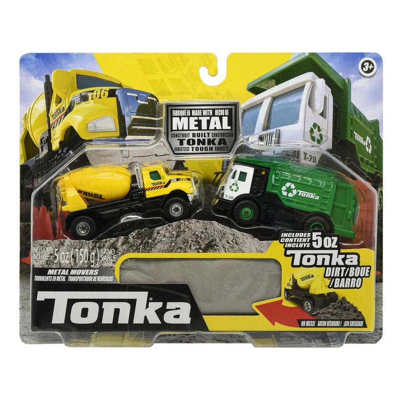 Tonka - Combo Pack - Garbage Truck and Cement Mixer - ToyRunner