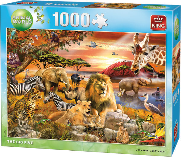 King puzzel Animal world 1.000 st. 56010