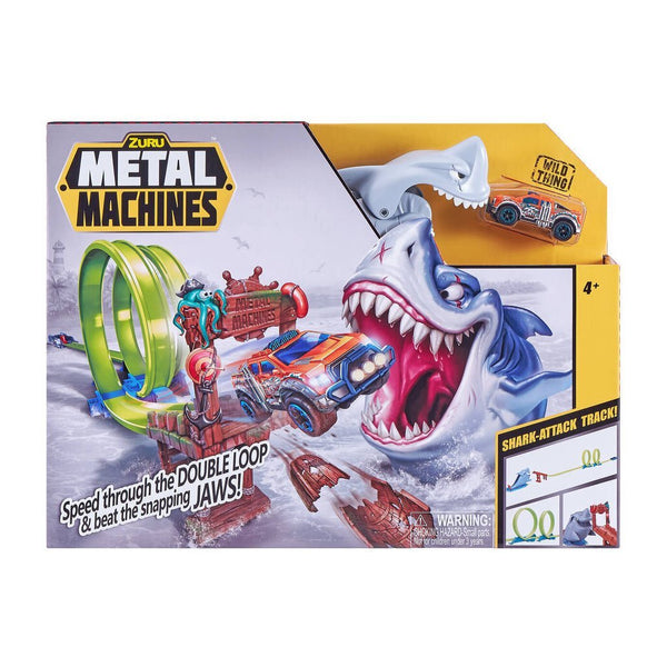 Zuru Metal Machines Shark Attack Racebaan + Die-Cast Auto - ToyRunner