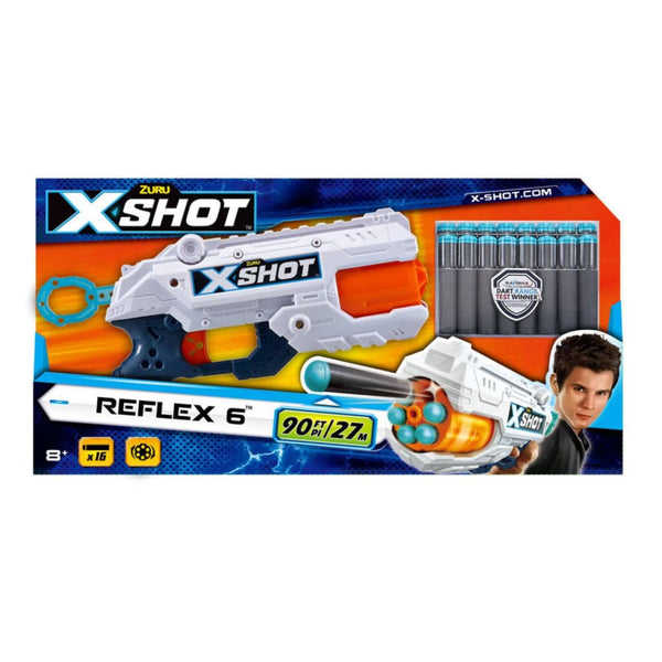 Zuru X-Shot Reflex 6 Blaster + 16 Darts