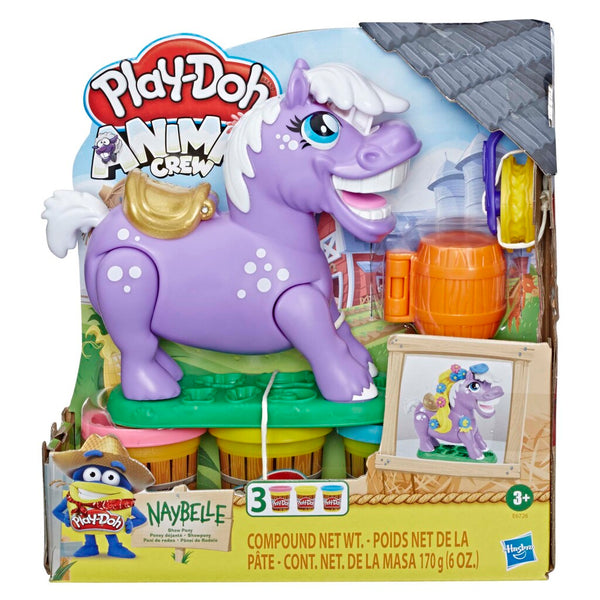 Play-Doh Animal Crew Naybelle Pony + 3 Potjes Klei